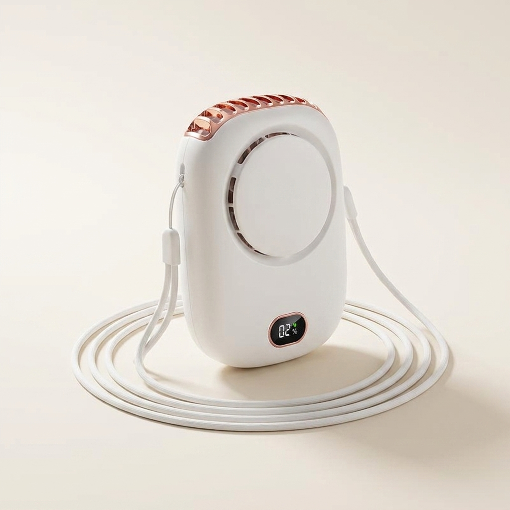Bladeless hanging neck fan as a gift item