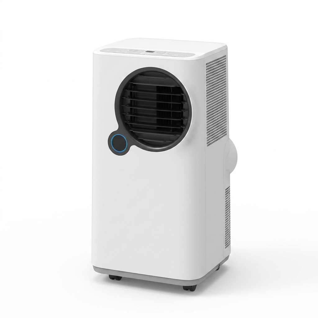 9,000 BTU and 12,000 BTU portable air conditioners side by side