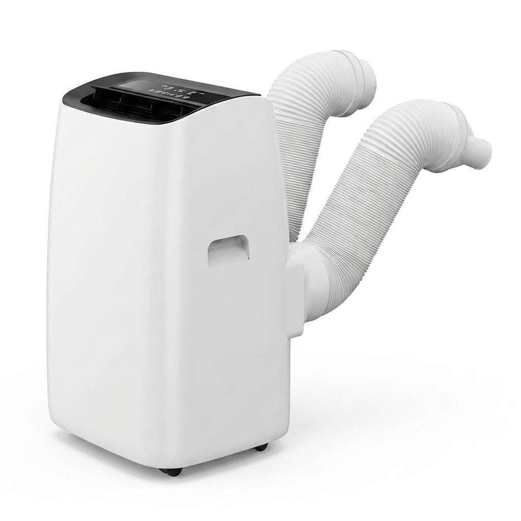 Kewling portable air conditioner with duct lineup