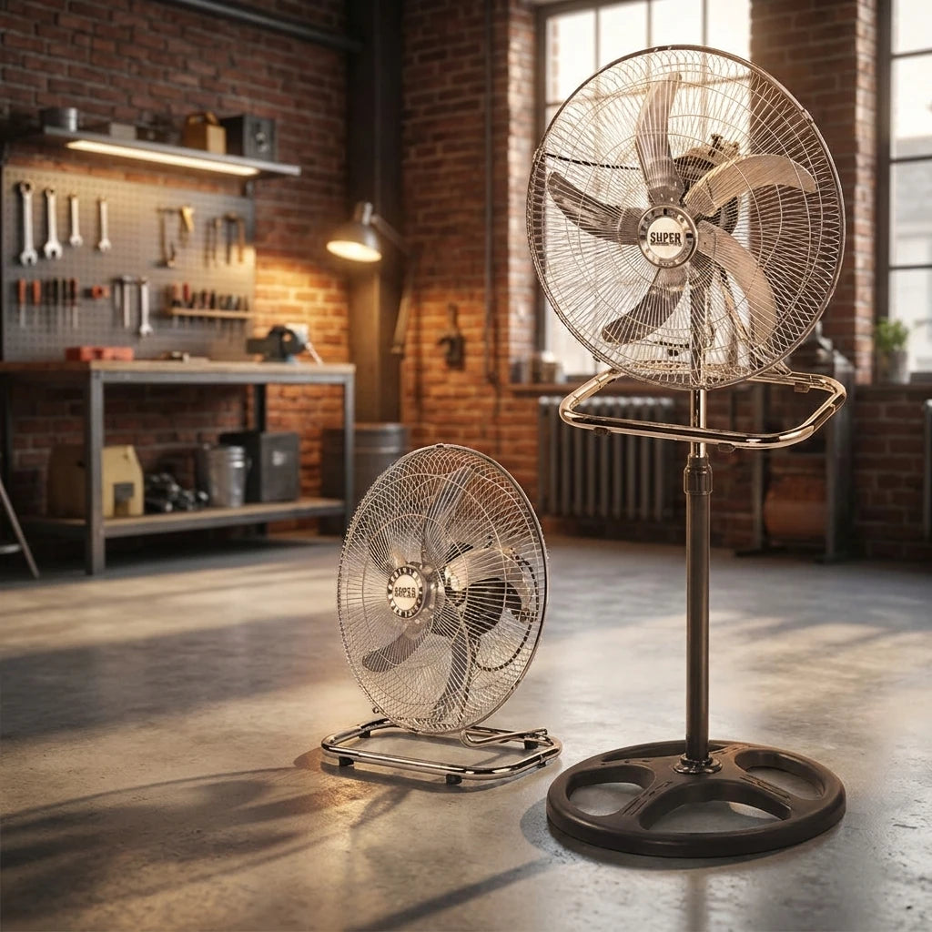 3-in-1 Industrial Metal Standing Fan – Kewling Solutions