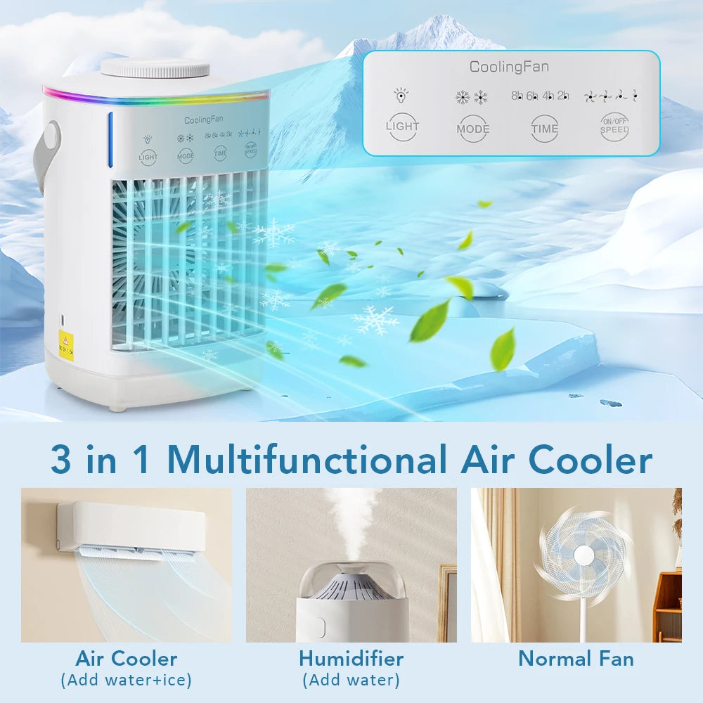 Small Space Desktop Air Cooler & Humidifier