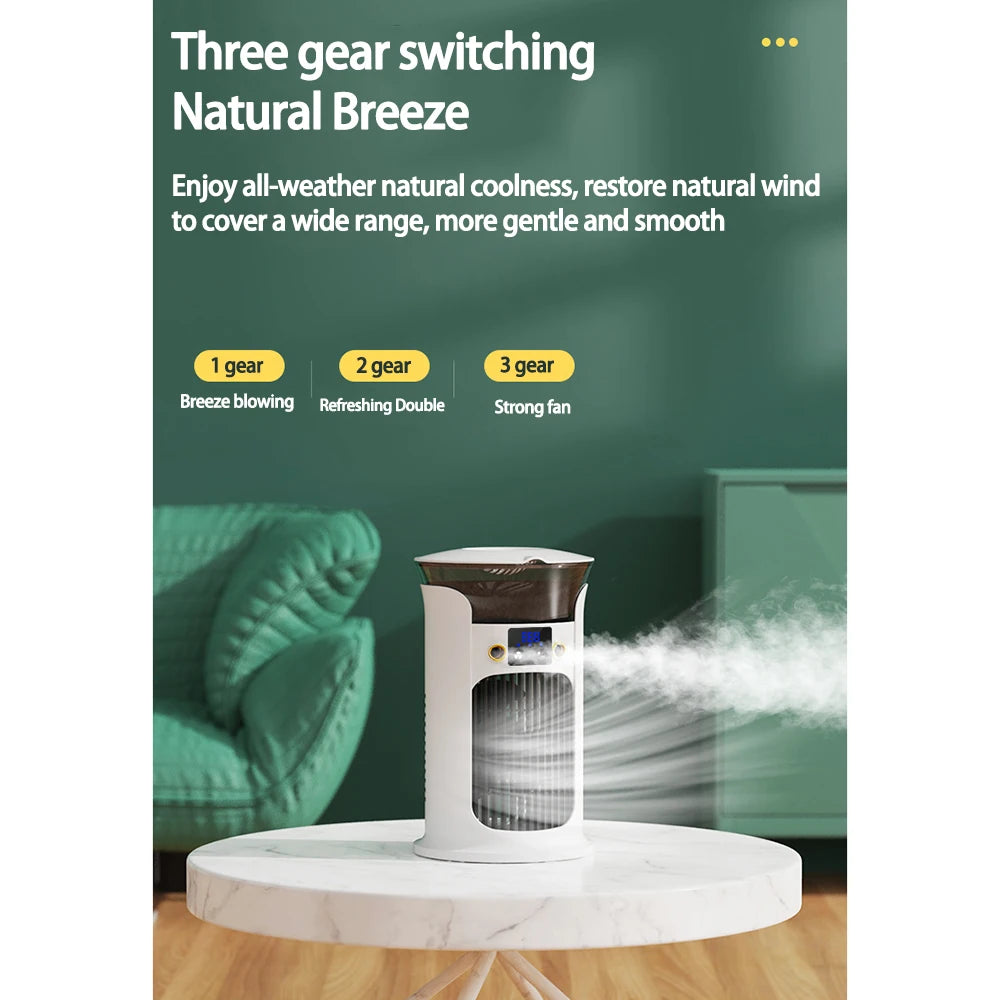 Mute Desktop Mini Air Cooler & Humidifier – 9