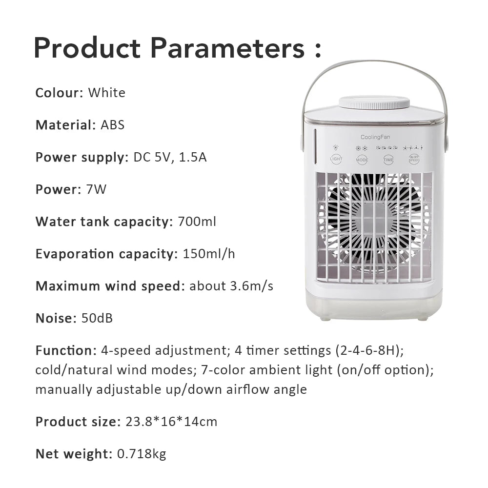 Small Space Desktop Air Cooler & Humidifier