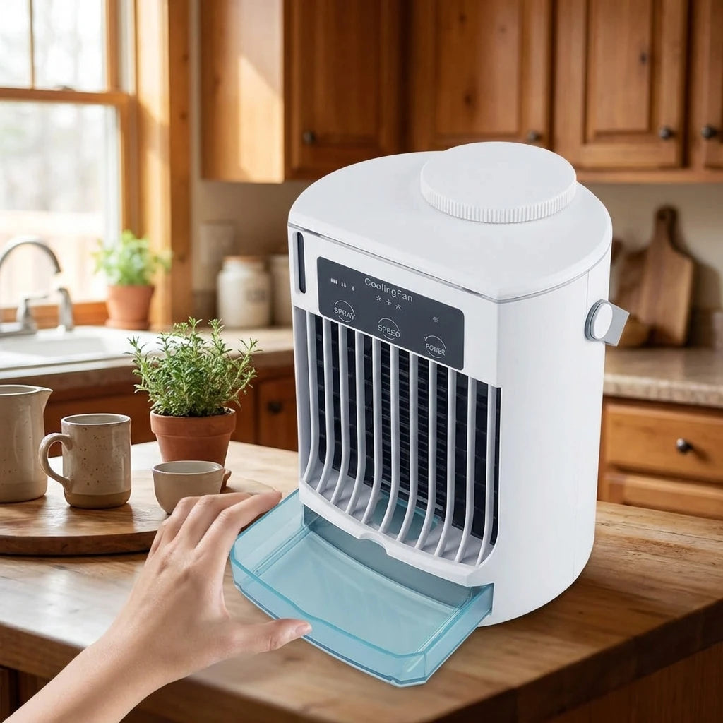 Small Space Desktop Air Cooler & Humidifier