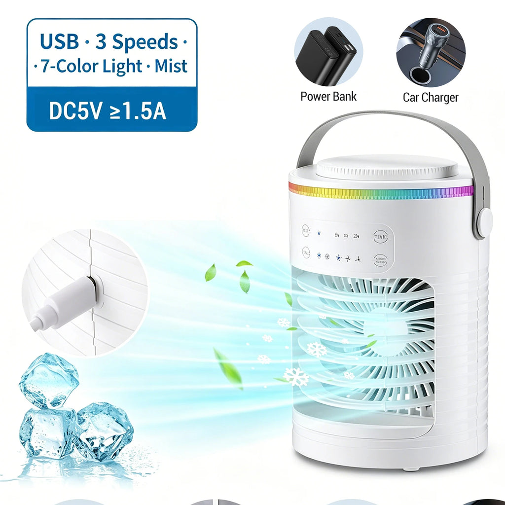 Small Space Desktop Air Cooler & Humidifier