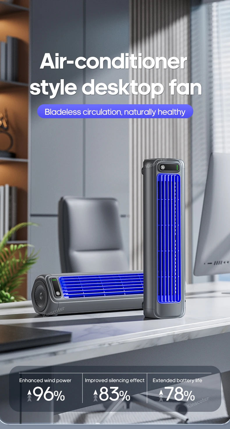 Rechargeable Wall-Mount Tower Fan – 8