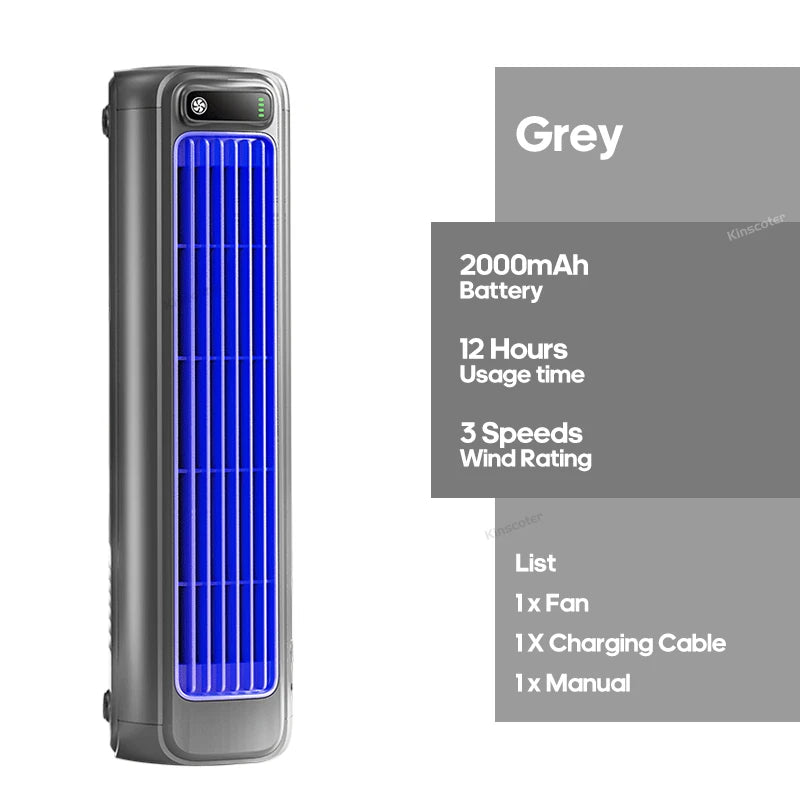 Rechargeable Wall-Mount Tower Fan – 28