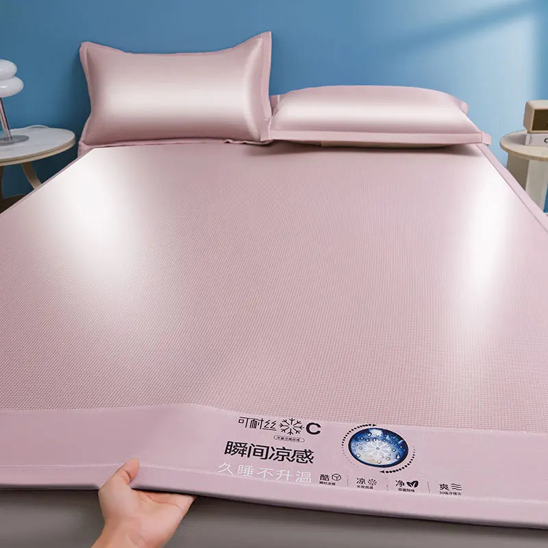 Carbon Fiber Ice Silk Cooling Bed Pad Set – 10