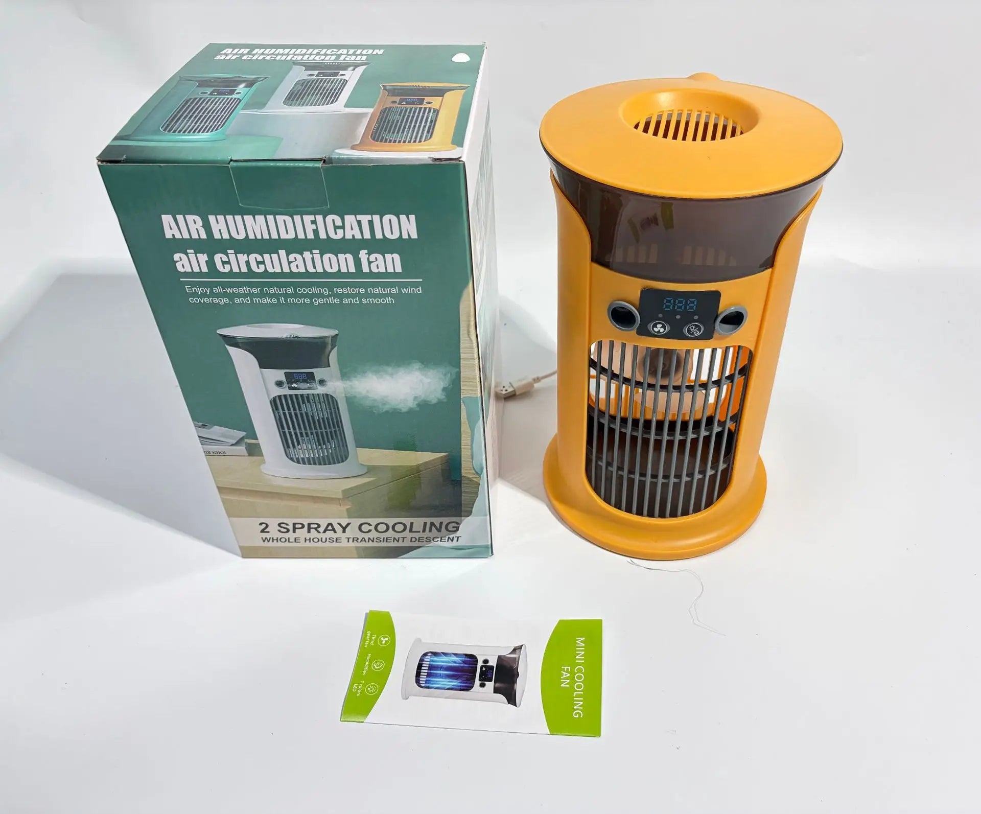 Mute Desktop Mini Air Cooler & Humidifier – 19