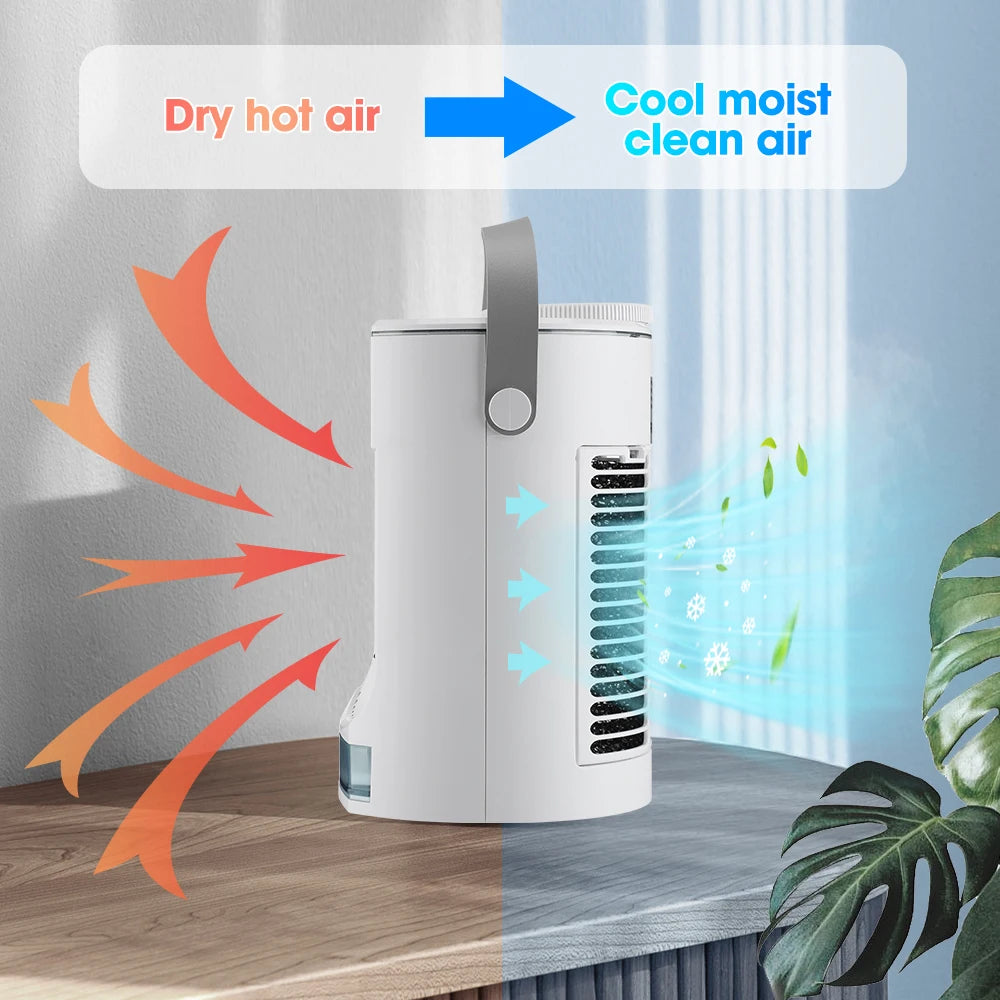 Small Space Desktop Air Cooler & Humidifier