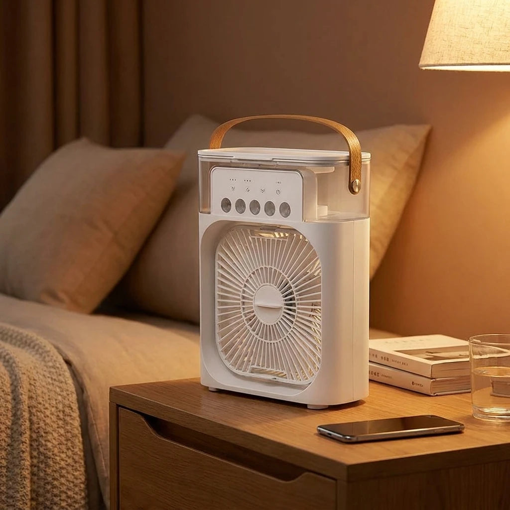 3-in-1 Fan, Humidifier & Night Light – 3
