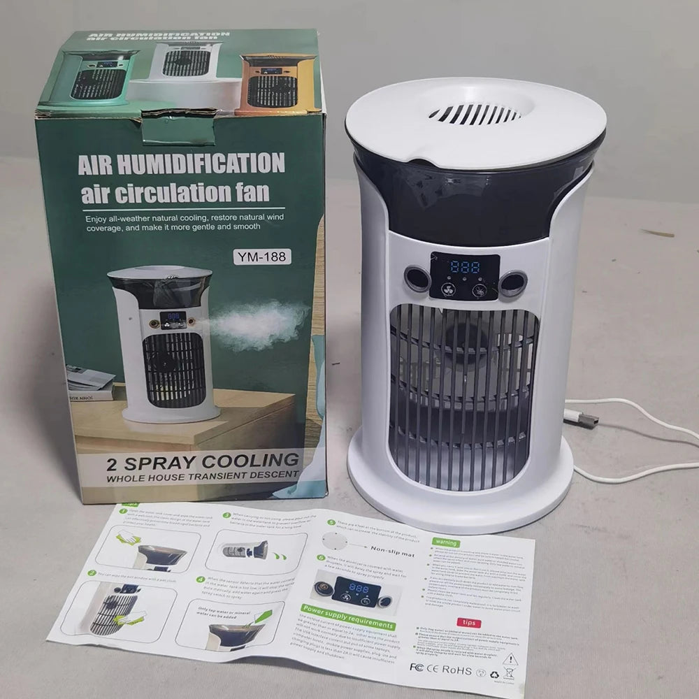 Mute Desktop Mini Air Cooler & Humidifier – 18