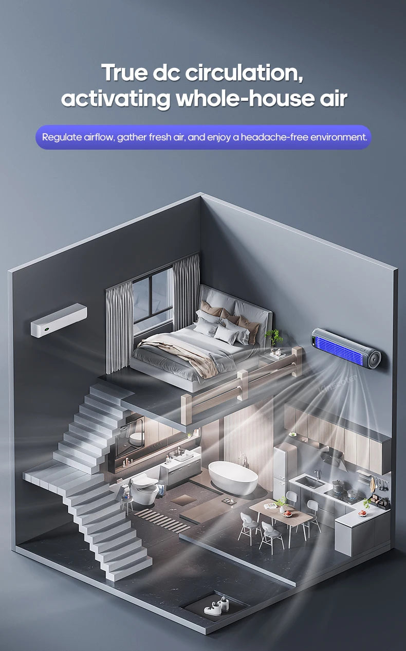Rechargeable Wall-Mount Tower Fan – 13