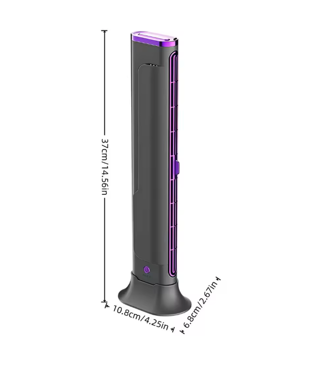 Ventilateur colonne sans pales, mural ou à poser