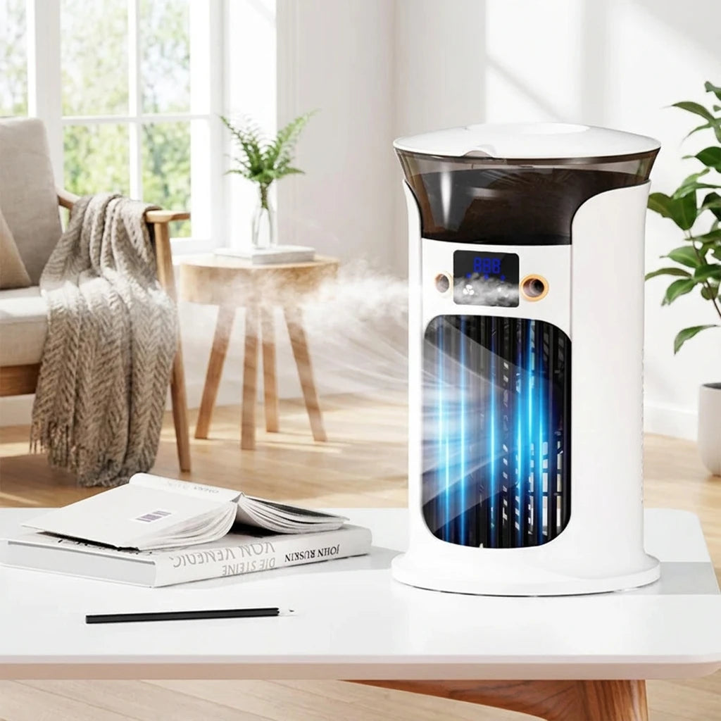 Mute Desktop Mini Air Cooler & Humidifier – 5