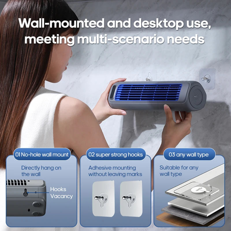 Rechargeable Wall-Mount Tower Fan – 4