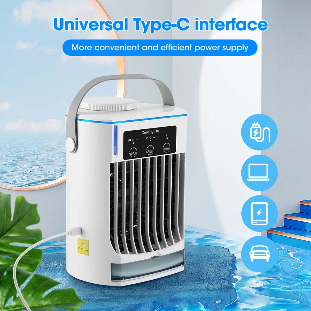 Small Space Desktop Air Cooler & Humidifier