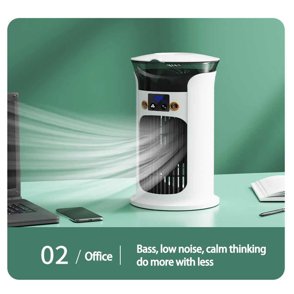 Mute Desktop Mini Air Cooler & Humidifier – 13