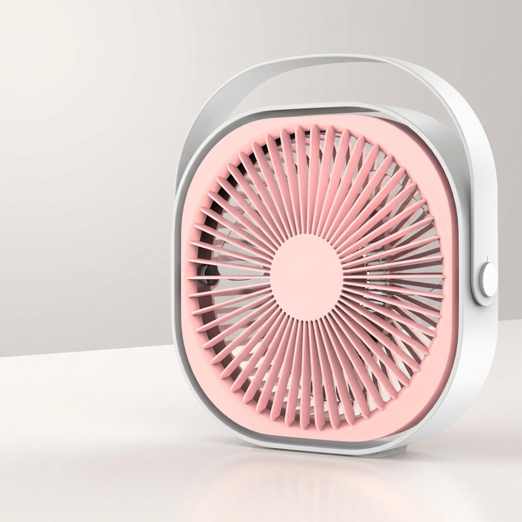 360° Rechargeable Portable Desk Fan – 4