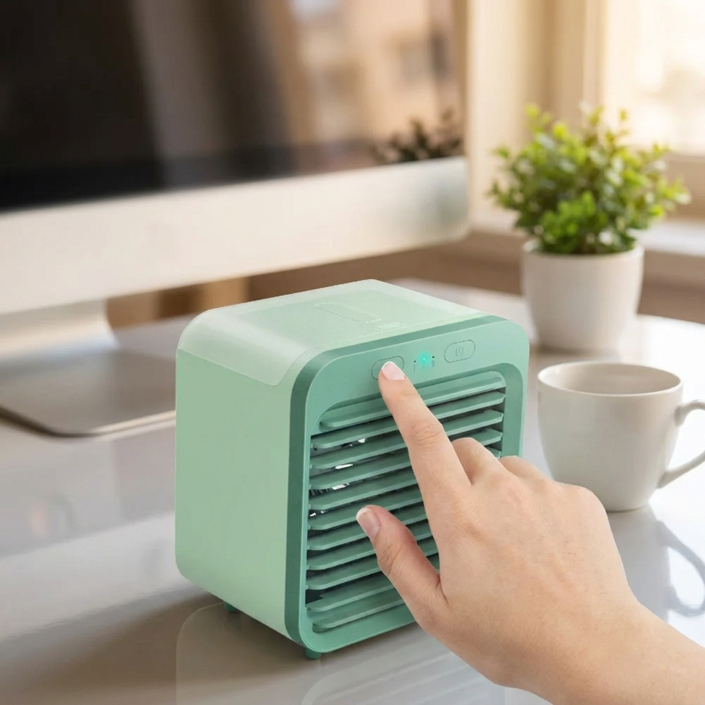 Rechargeable Mini Air Cooler & Humidifier – 5