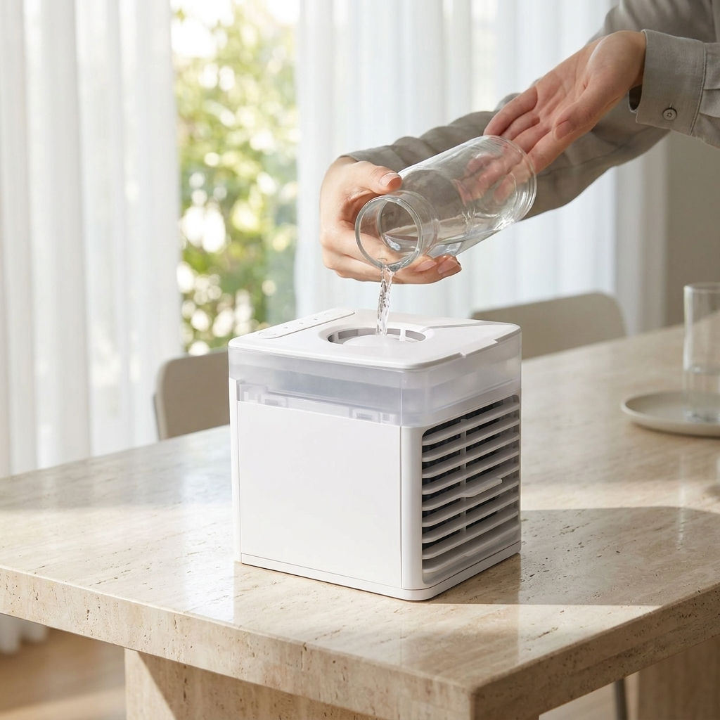 Mini Water-Cooled Spray Desk Fan – 3