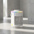 Desktop mist air cooler with dial control