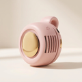 Pink clip-on bladeless personal fan