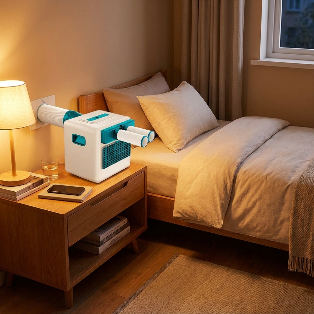 Compact Compressor Mini Air Conditioner in single bedroom